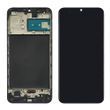 Дисплей для Samsung Galaxy M21 (M215) модуль з сенсором та корпусною рамкою у зборі Оригінал Китай Black OLED D07740 фото