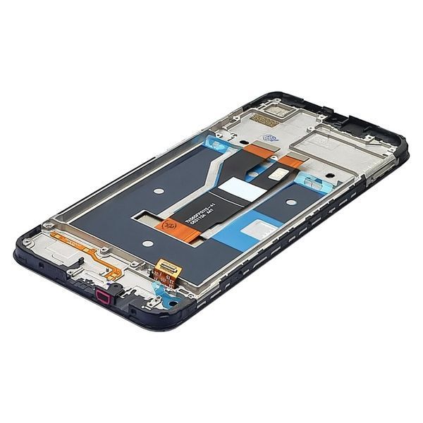 Дисплей для Realme C21 модуль з сенсором та корпусною рамкою у зборі Оригінал Китай Black D0019 фото