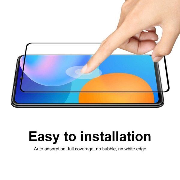 Захисне скло Huawei P Smart (2021) / Cкло 5D / На весь екран / Black 10170 фото