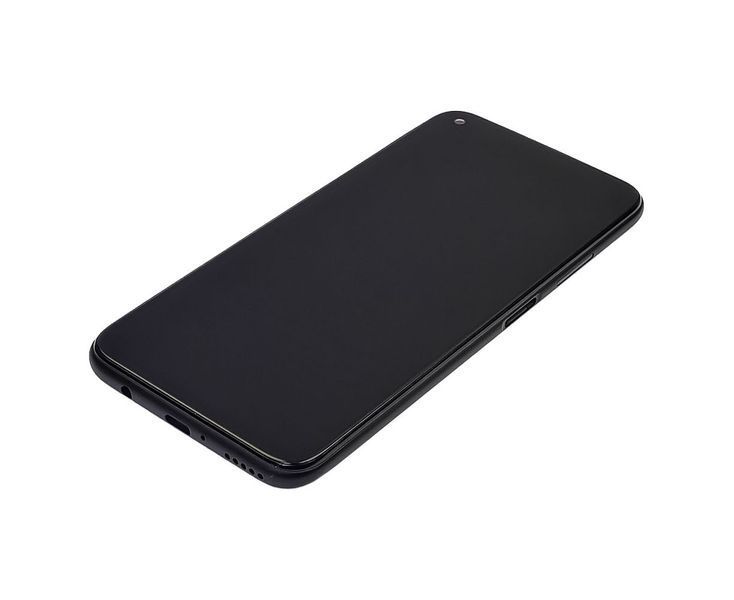 Дисплей для Huawei P40 Lite модуль з сенсором і корпусною рамкою у зборі Оригінал Китай Black D0372 фото