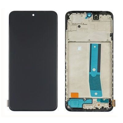 Дисплей для Xiaomi Redmi Note 12S модуль з сенсором та корпусною рамкою у зборі Оригінал Китай Black OLED D00208 фото
