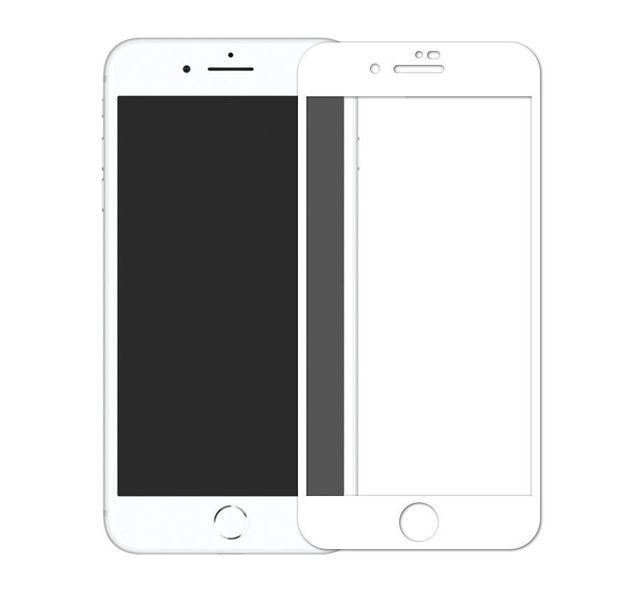 Захисне скло iPhone 6 / Cкло 5D / На весь екран / White 10124 фото