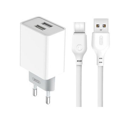 Зарядний пристрій XO L65 2USB / 2.4A (Type-C) ZP03 фото