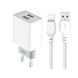 Зарядний пристрій XO L65 2USB / 2.4A (Type-C) ZP03 фото 1
