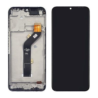 Дисплей для TECNO Spark 7 Go (KF6M) модуль з сенсором та корпусною рамкою у зборі Оригінал Китай Black D0099 фото