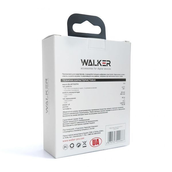 Bluetooth навушники WALKER WTS-17 PPB50 фото